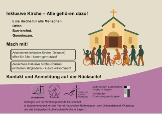 Postkarte zur Inklusiven Kirche, Vorderseite